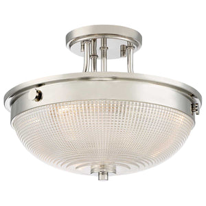 Quoizel Ceiling Semi-Flush from the Mantle range. Mantle 2 Light Semi-Flush Product Code = QZ-MANTLE-SF-IS