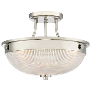 Quoizel Ceiling Semi-Flush from the Mantle range. Mantle 2 Light Semi-Flush Product Code = QZ-MANTLE-SF-IS