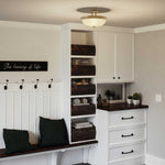Quoizel Ceiling Semi-Flush from the Mantle range. Mantle 2 Light Semi-Flush Product Code = QZ-MANTLE-SF-WS