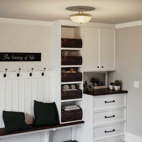 Quoizel Ceiling Semi-Flush from the Mantle range. Mantle 2 Light Semi-Flush Product Code = QZ-MANTLE-SF-WS