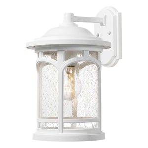 Quoizel Outdoor Wall Light from the Marblehead range. Marblehead 1 Light Medium Wall Lantern Product Code = QZ-MARBLEHEAD-M-WHT