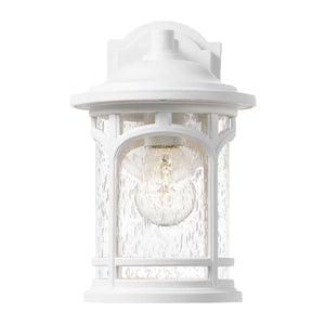 Quoizel Outdoor Wall Light from the Marblehead range. Marblehead 1 Light Small Wall Lantern Product Code = QZ-MARBLEHEAD-S-WHT