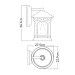 Quoizel Outdoor Wall Light from the Marblehead range. Marblehead 1 Light Medium Wall Lantern – SKU QZ-MARBLEHEAD2-M