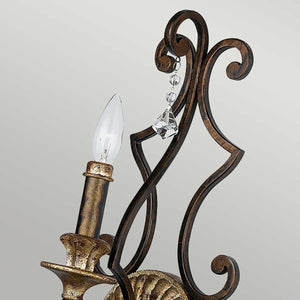 Quoizel Wall Light from the Marquette range. Marquette 1 Light Wall Light Product Code = QZ-MARQUETTE1