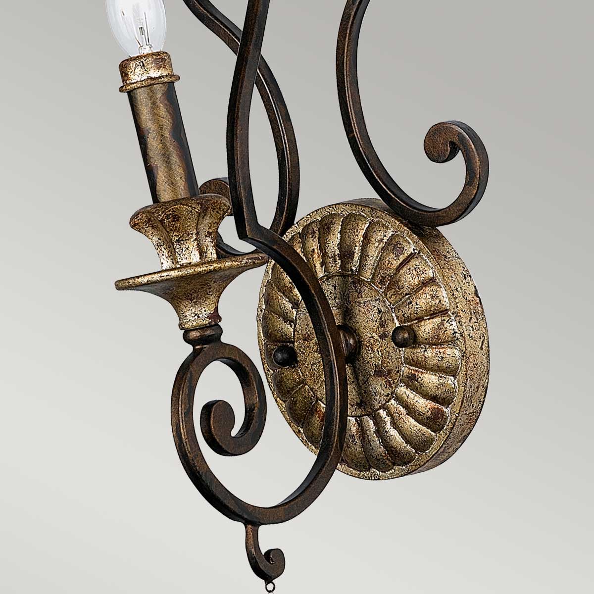 Quoizel Wall Light from the Marquette range. Marquette 1 Light Wall Light Product Code = QZ-MARQUETTE1