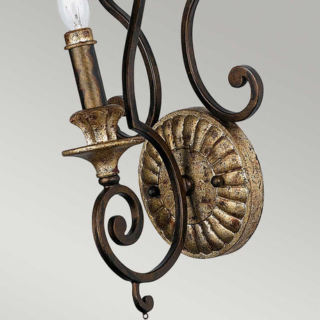 Quoizel Wall Light from the Marquette range. Marquette 1 Light Wall Light Product Code = QZ-MARQUETTE1