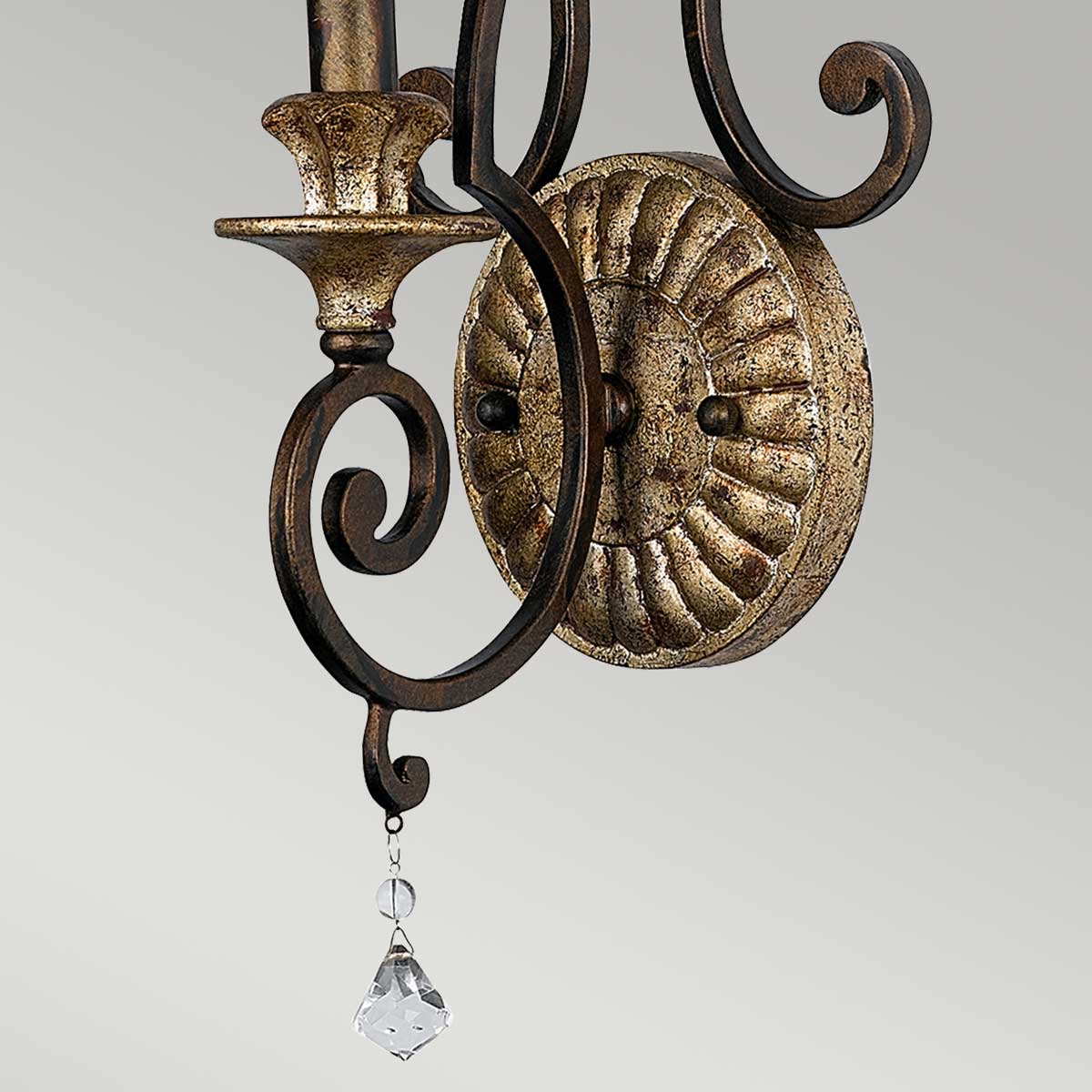 Quoizel Wall Light from the Marquette range. Marquette 1 Light Wall Light Product Code = QZ-MARQUETTE1
