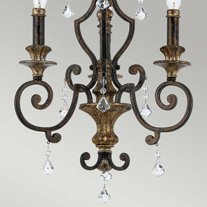 Quoizel Chandelier from the Marquette range. Marquette 3 Light Chandelier Product Code = QZ-MARQUETTE3
