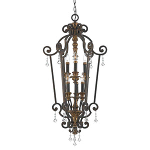 Quoizel Chandelier from the Marquette range. Marquette 6 Light Chandelier Product Code = QZ-MARQUETTE6-B