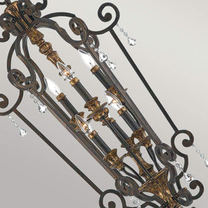 Quoizel Chandelier from the Marquette range. Marquette 6 Light Chandelier Product Code = QZ-MARQUETTE6-B