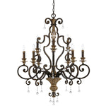 Quoizel Chandelier from the Marquette range. Marquette 9 Light Chandelier – SKU QZ-MARQUETTE9