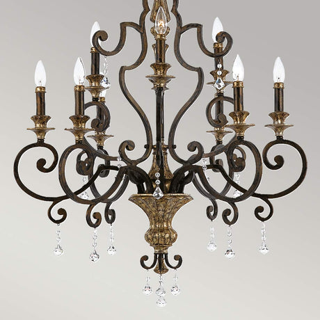 Quoizel Chandelier from the Marquette range. Marquette 9 Light Chandelier Product Code = QZ-MARQUETTE9