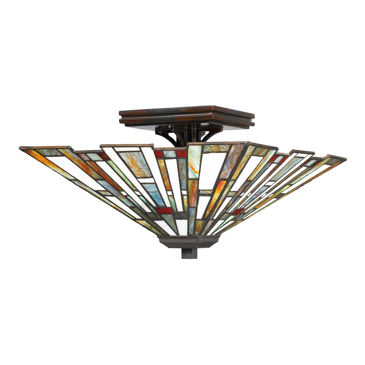 Quoizel Ceiling Flush from the Maybeck range. Maybeck 2 Light Flush Product Code = QZ-MAYBECK-F