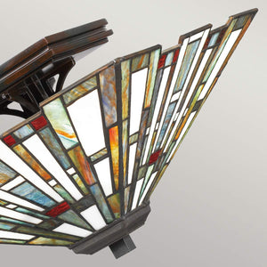 Quoizel Ceiling Flush from the Maybeck range. Maybeck 2 Light Flush Product Code = QZ-MAYBECK-F