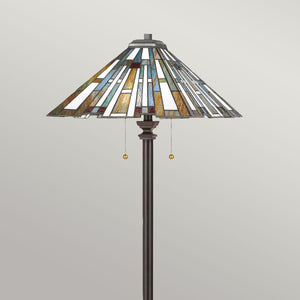 Quoizel Floor Lamp from the Maybeck range. Maybeck 2 Light Floor Lamp Product Code = QZ-MAYBECK-FL