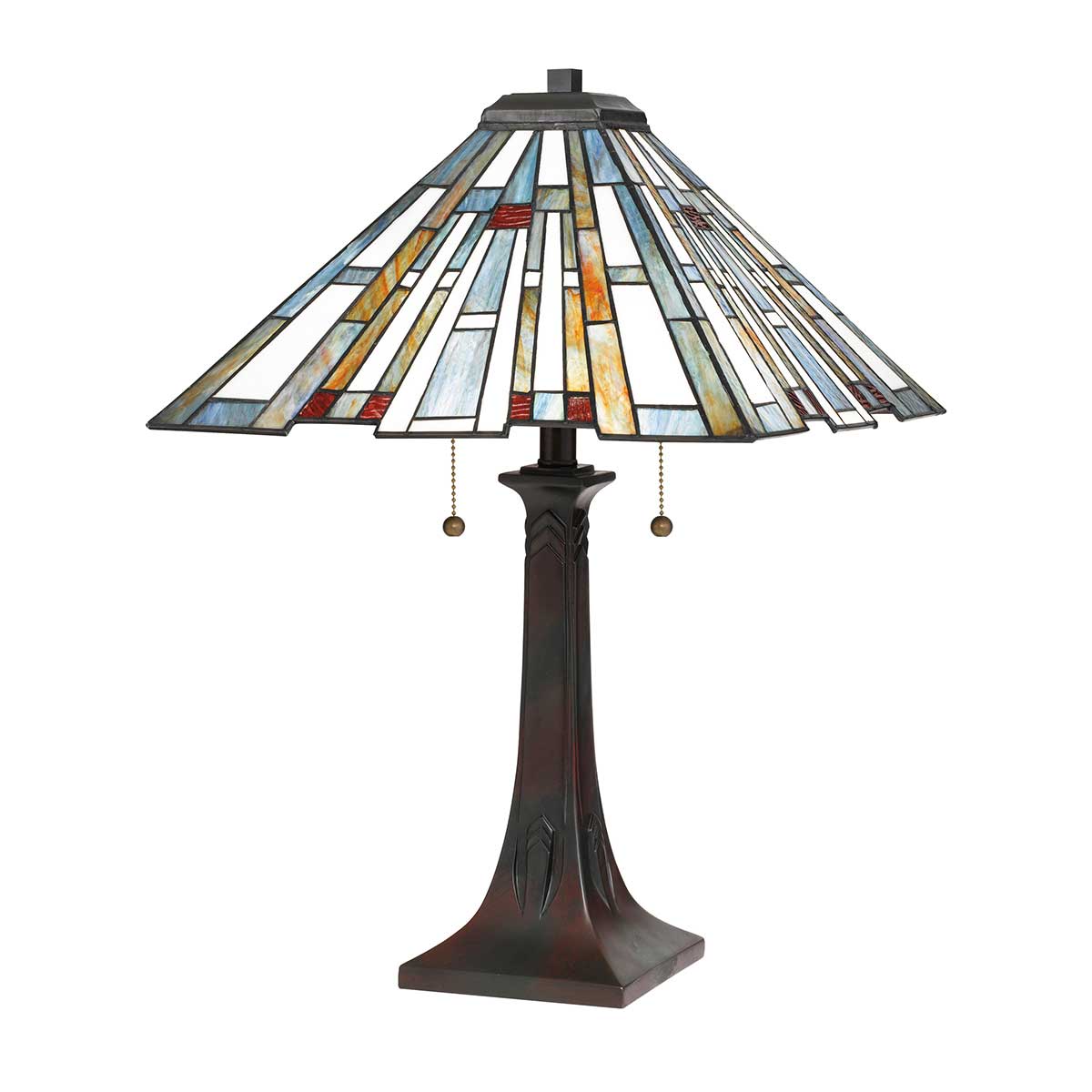 Quoizel Table Lamp from the Maybeck range. Maybeck 2 Light Table Lamp Product Code = QZ-MAYBECK-TL