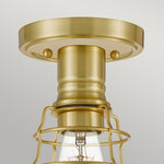 Quoizel Ceiling Semi-Flush from the Mixon range. Mixon 1 Light Semi-Flush Product Code = QZ-MIXON-SF-BB