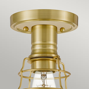 Quoizel Ceiling Semi-Flush from the Mixon range. Mixon 1 Light Semi-Flush Product Code = QZ-MIXON-SF-BB