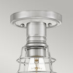Quoizel Ceiling Semi-Flush from the Mixon range. Mixon 1 Light Semi-Flush – SKU QZ-MIXON-SF-BN