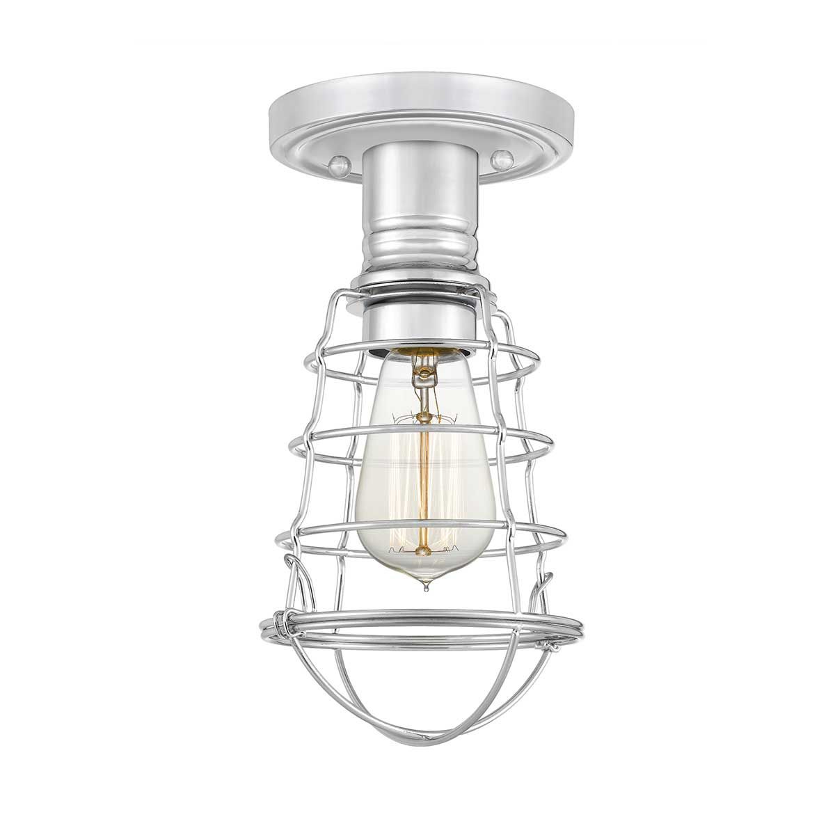 Quoizel Ceiling Semi-Flush from the Mixon range. Mixon 1 Light Semi-Flush – SKU QZ-MIXON-SF-PC