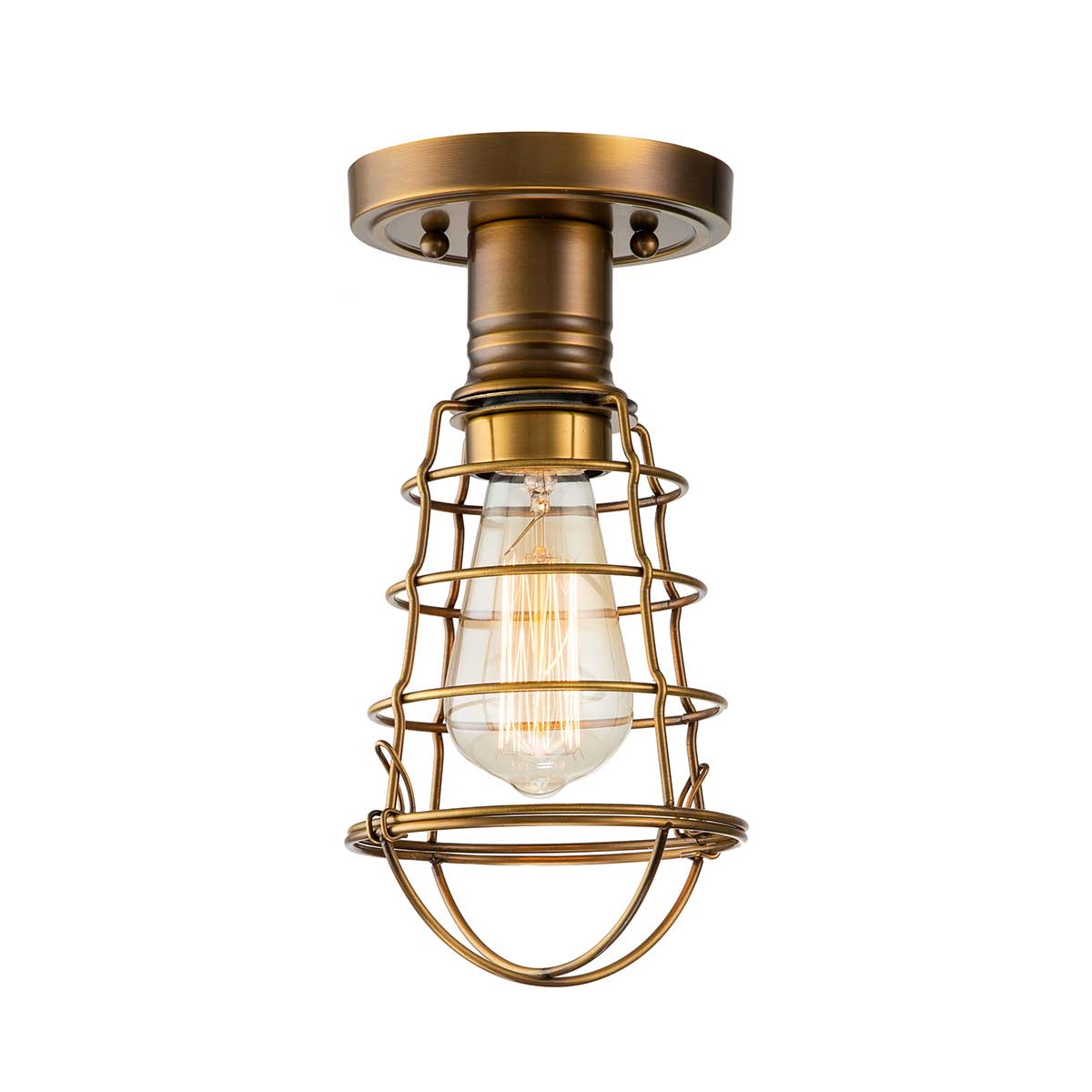 Quoizel Ceiling Semi-Flush from the Mixon range. Mixon 1 Light Semi-Flush Product Code = QZ-MIXON-SF-WS