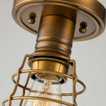 Quoizel Ceiling Semi-Flush from the Mixon range. Mixon 1 Light Semi-Flush Product Code = QZ-MIXON-SF-WS