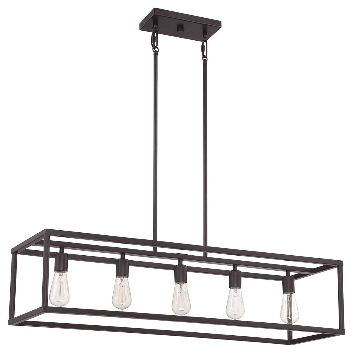 Quoizel Chandelier from the New Harbor range. New Harbor 5 Light Island Chandelier Product Code = QZ-NEW-HARBOR-ISLE