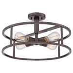 Quoizel Ceiling Semi-Flush from the New Harbor range. New Harbor 4 Light Semi-Flush  Product Code = QZ-NEW-HARBOR-SF