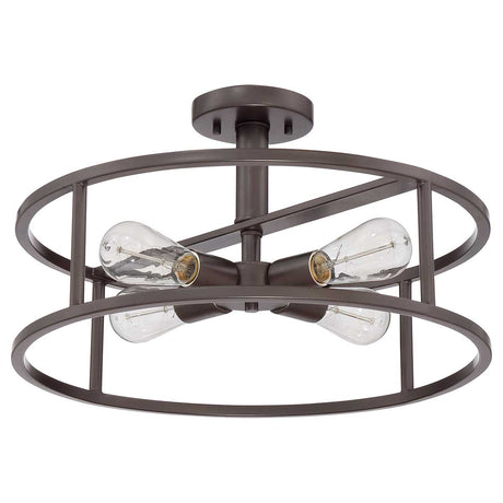 Quoizel Ceiling Semi-Flush from the New Harbor range. New Harbor 4 Light Semi-Flush  Product Code = QZ-NEW-HARBOR-SF