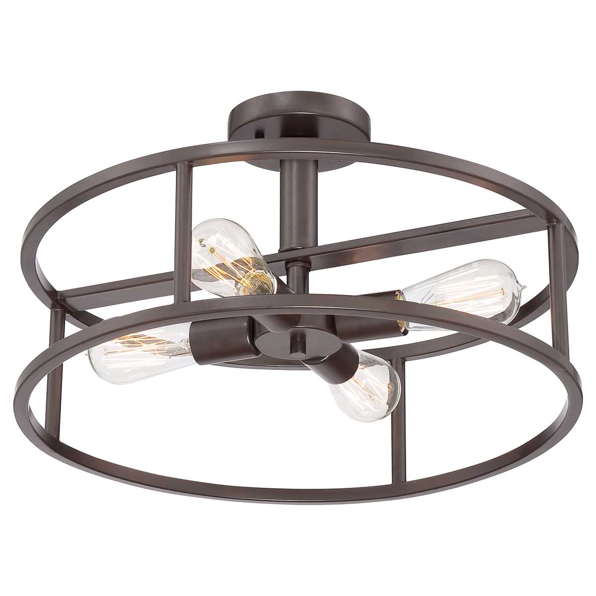 Quoizel Ceiling Semi-Flush from the New Harbor range. New Harbor 4 Light Semi-Flush  Product Code = QZ-NEW-HARBOR-SF