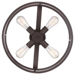 Quoizel Ceiling Semi-Flush from the New Harbor range. New Harbor 4 Light Semi-Flush  Product Code = QZ-NEW-HARBOR-SF