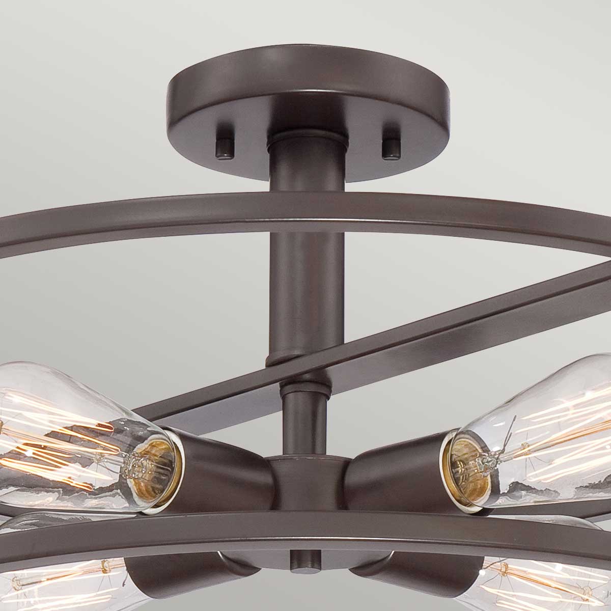 Quoizel Ceiling Semi-Flush from the New Harbor range. New Harbor 4 Light Semi-Flush  Product Code = QZ-NEW-HARBOR-SF
