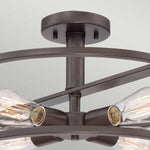 Quoizel Ceiling Semi-Flush from the New Harbor range. New Harbor 4 Light Semi-Flush  Product Code = QZ-NEW-HARBOR-SF