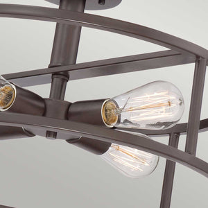 Quoizel Ceiling Semi-Flush from the New Harbor range. New Harbor 4 Light Semi-Flush  Product Code = QZ-NEW-HARBOR-SF