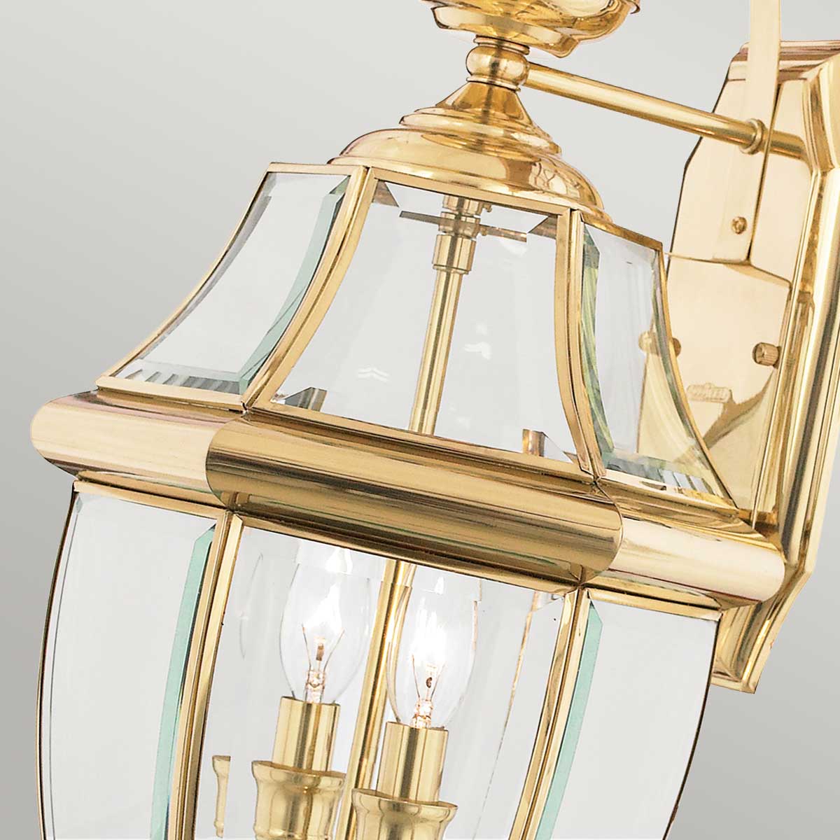 Quoizel Outdoor Wall Light from the Newbury range. Newbury 2 Light Large Wall Lantern Product Code = QZ-NEWBURY2-L-PB