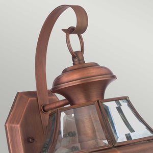 Quoizel Outdoor Wall Light from the Newbury range. Newbury 1 Light Medium Wall Lantern Product Code = QZ-NEWBURY2-M-AC