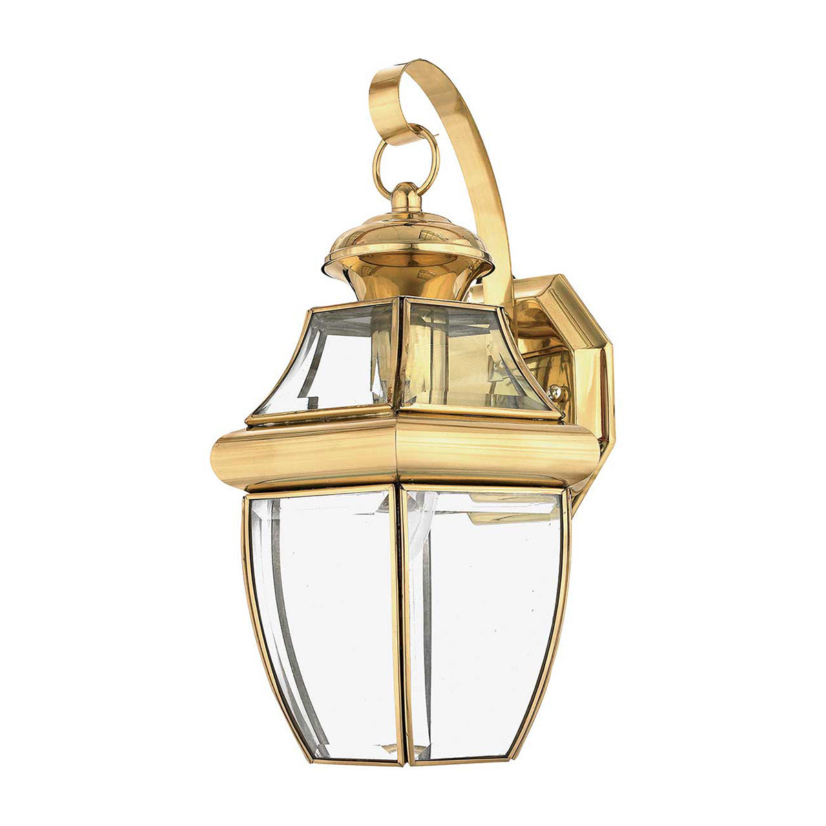 Quoizel Outdoor Wall Light from the Newbury range. Newbury 1 Light Medium Wall Lantern Product Code = QZ-NEWBURY2-M-PB