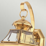 Quoizel Outdoor Wall Light from the Newbury range. Newbury 1 Light Medium Wall Lantern Product Code = QZ-NEWBURY2-M-PB