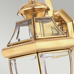 Quoizel Outdoor Wall Light from the Newbury range. Newbury 1 Light Medium Wall Lantern Product Code = QZ-NEWBURY2-M-PB