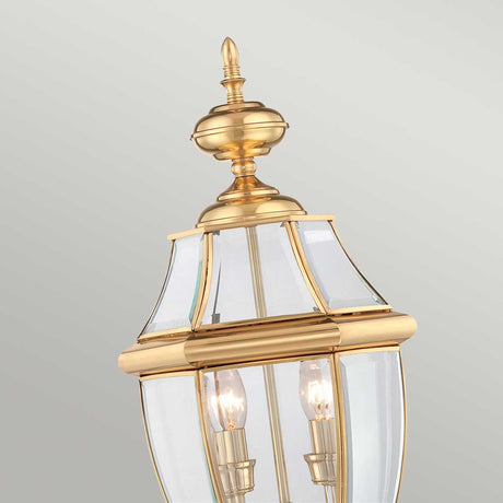 Quoizel Pedestal Lantern from the Newbury range. Newbury 2 Light Pedestal Product Code = QZ-NEWBURY3-L-PB