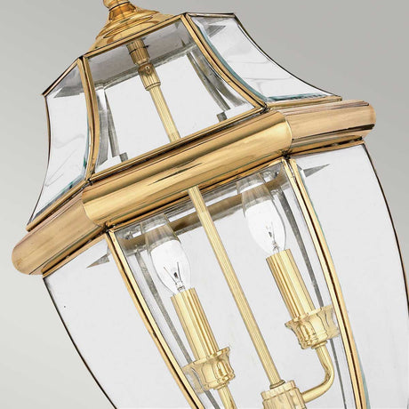 Quoizel Outdoor Hanging from the Newbury range. Newbury 2 Light Large Chain Lantern Product Code = QZ-NEWBURY8-L-PB