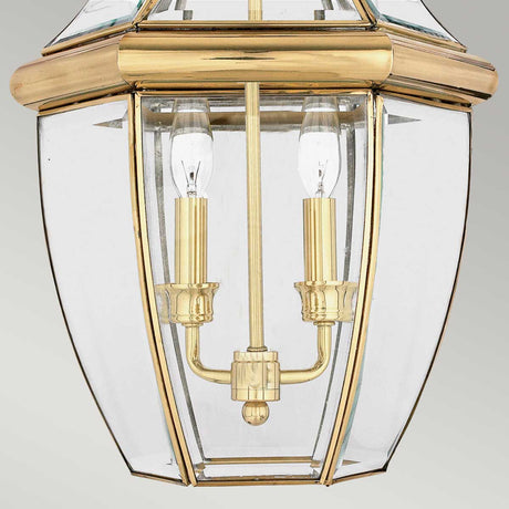 Quoizel Outdoor Hanging from the Newbury range. Newbury 2 Light Large Chain Lantern Product Code = QZ-NEWBURY8-L-PB
