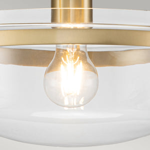 Quoizel Penn Station 1 Light Semi-Flush QZ-PENN-STATION-F-BB