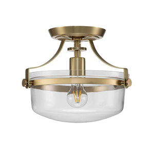 Quoizel Penn Station 1 Light Semi-Flush QZ-PENN-STATION-F-BB