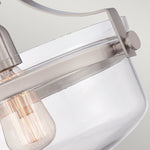 Quoizel Penn Station 1 Light Semi-Flush QZ-PENN-STATION-F-BN