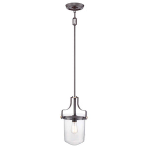 Quoizel Pendant from the Penn Station range. Penn Station 1 Light Mini Pendant Product Code = QZ-PENN-STATION-S-WT