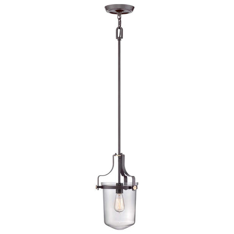 Quoizel Pendant from the Penn Station range. Penn Station 1 Light Mini Pendant Product Code = QZ-PENN-STATION-S-WT