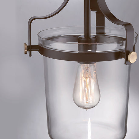 Quoizel Pendant from the Penn Station range. Penn Station 1 Light Mini Pendant Product Code = QZ-PENN-STATION-S-WT