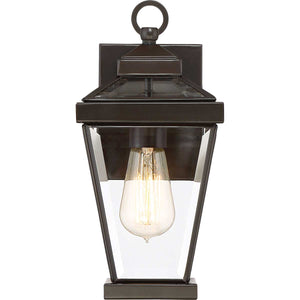Quoizel Outdoor Wall Light from the Ravine range. Ravine Small Wall Lantern Product Code = QZ-RAVINE2-S