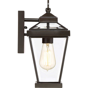 Quoizel Outdoor Wall Light from the Ravine range. Ravine Small Wall Lantern Product Code = QZ-RAVINE2-S